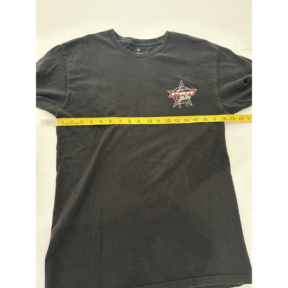 PBR Bull Riding Americas Sport Graphic T-Shirt Rodeo Western Vintage Wash Size M - Picture 12 of 13